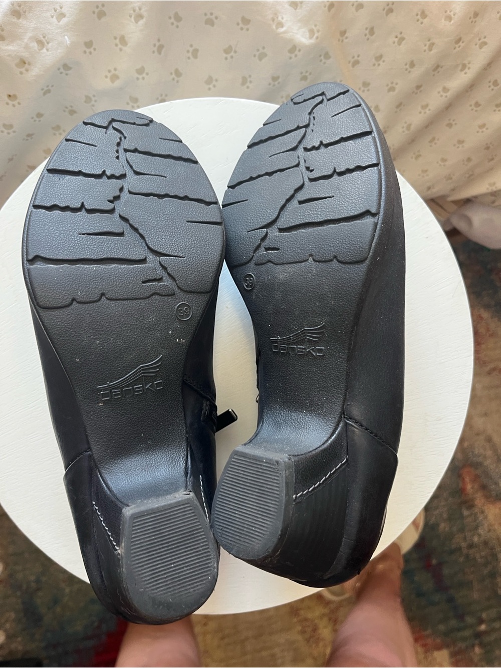 Dansko-Debbie Burnished Nubuck Black Leather AnkleBootie - Picture 5 of 13